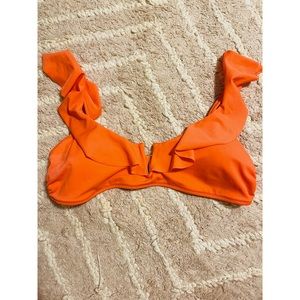 Coral colored swim top